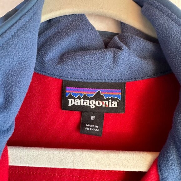 Patagonia Soft Shell Jacket Mens Medium Blue Full Zip Hiking Camping Outdoors - Picture 2 of 14